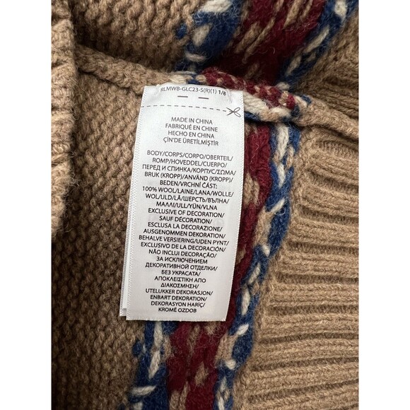 Polo Ralph Lauren Element Wool Sweater Mens size 2XL Brown NWT Rare - Picture 4 of 6